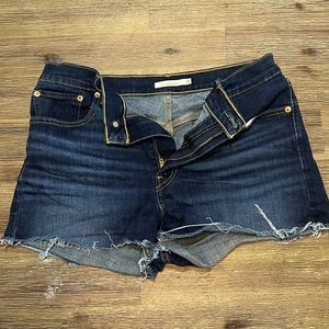 Levi’s high rise cutoff shorts